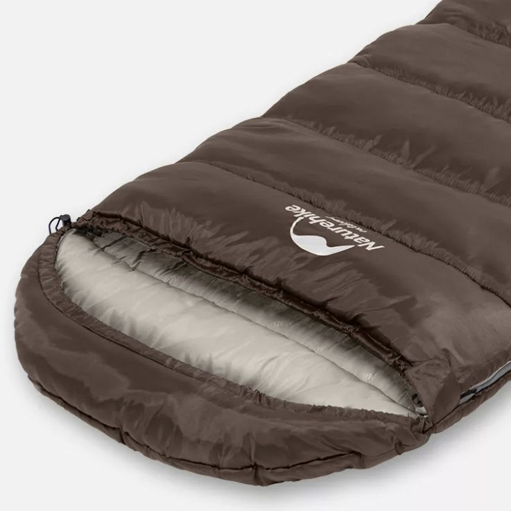 Мешок спальный NH20MSD07-U350S (ПРАВЫЙ) коричневый Naturehike