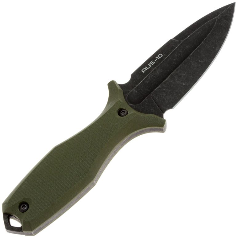 Нож Grave blackwash сталь AUS-10, рукоять Olive G10 N.C.Custom