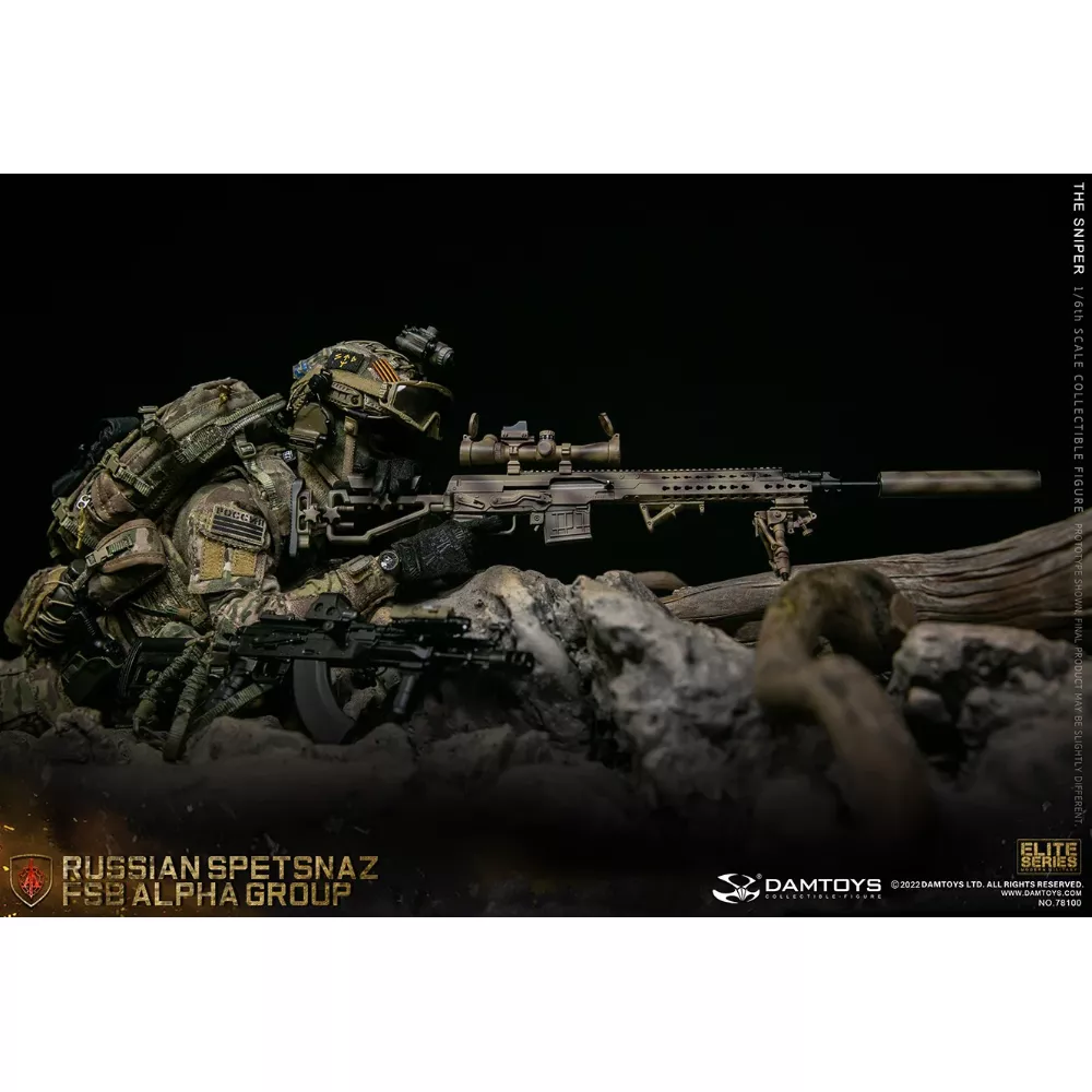 Коллекционная фигурка - 1/6 78100 - RUSSIAN SPETSNAZ FSB ALPHA GROUP SNIPER DAMTOYS