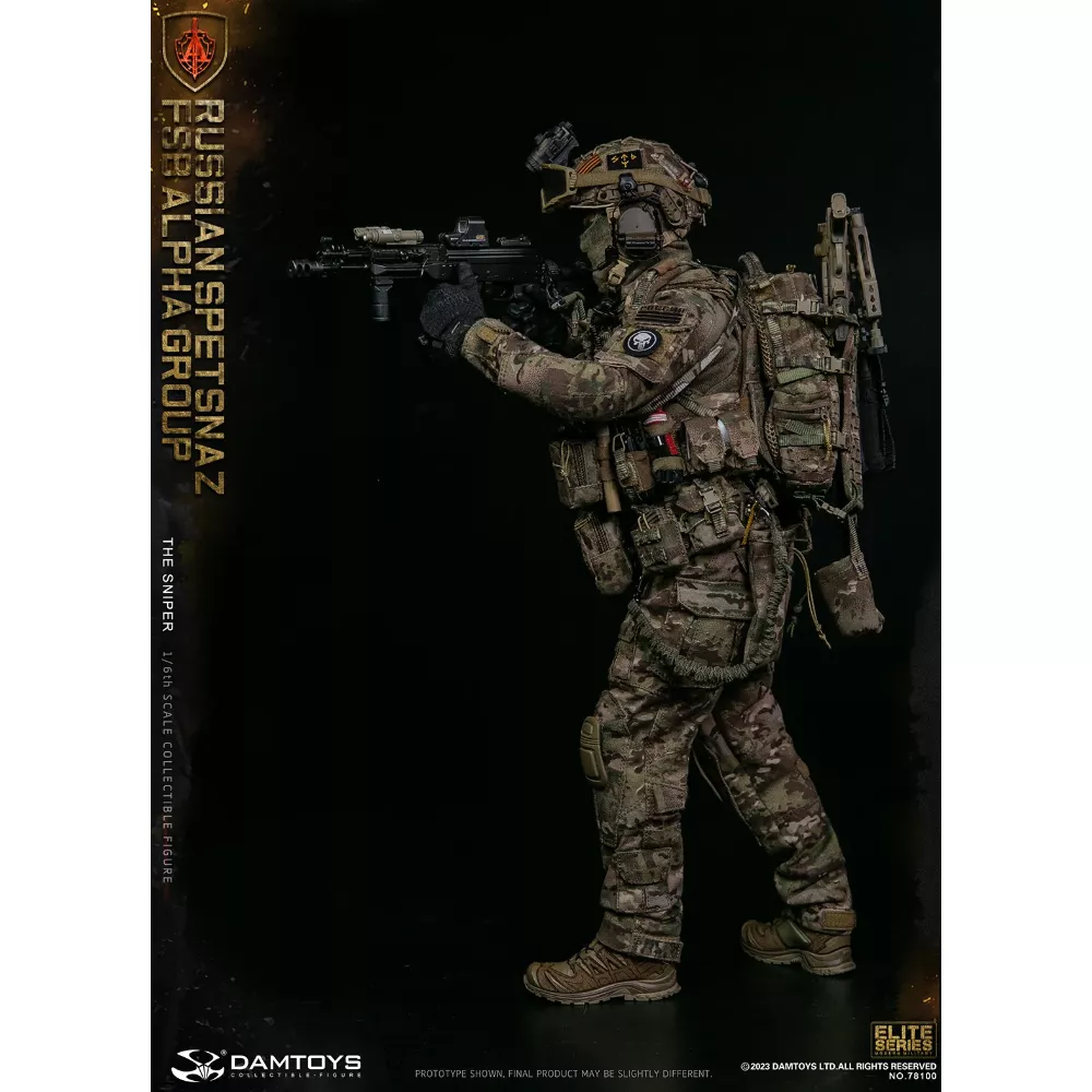 Коллекционная фигурка - 1/6 78100 - RUSSIAN SPETSNAZ FSB ALPHA GROUP SNIPER DAMTOYS