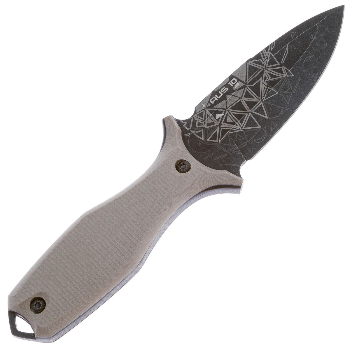 Нож туристический Grave LE blackwash сталь AUS-10, Tan G10 N.C.Custom