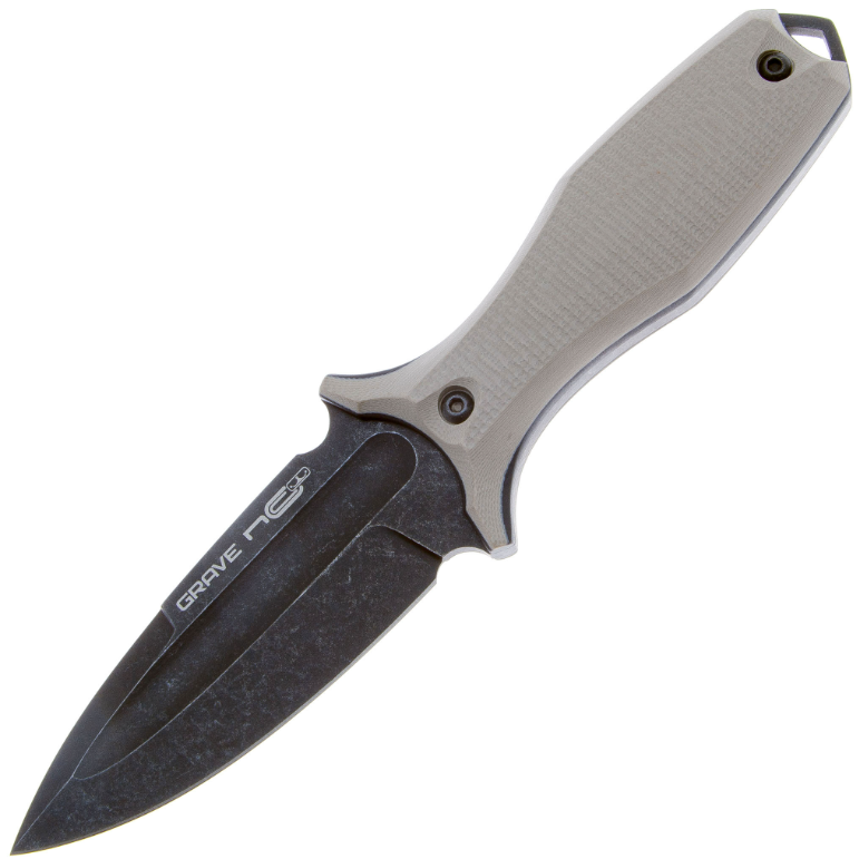 Нож Grave blackwash сталь AUS-10, рукоять Tan G10 N.C.Custom