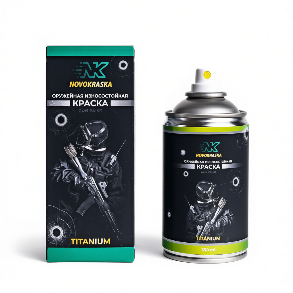 Краска износостойкая, серия Titanium, 350 мл (Пустыня) NK Novokraska