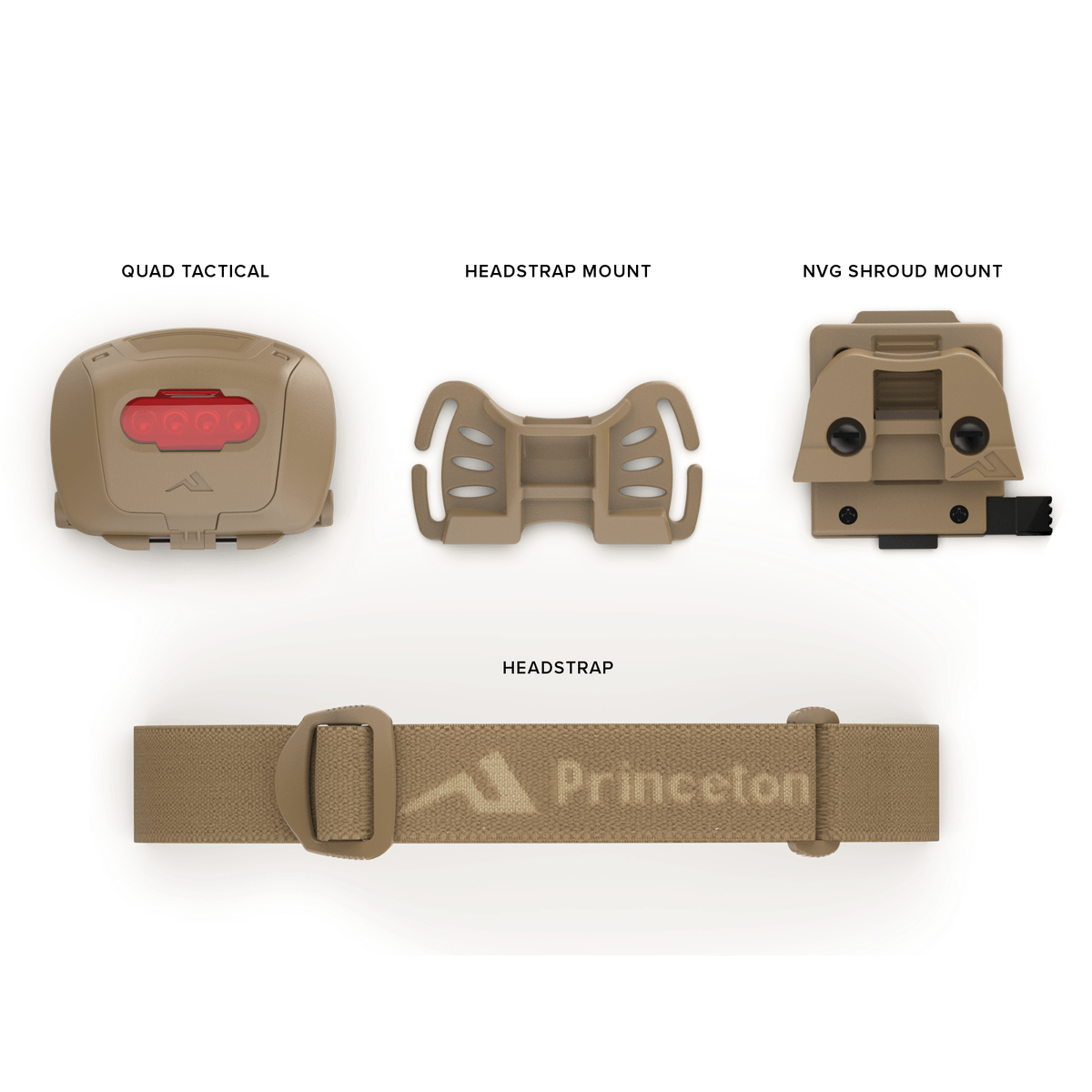 Фонарь QUAD TACTICAL MPLS TAN Princeton tec