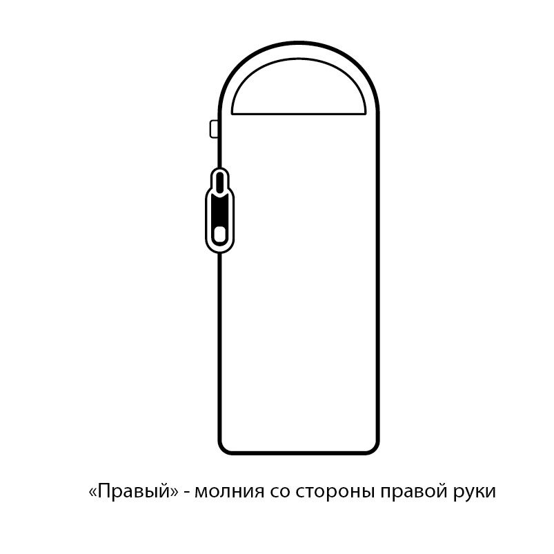 Мешок спальный NH20MSD07-U350S (ПРАВЫЙ) коричневый Naturehike