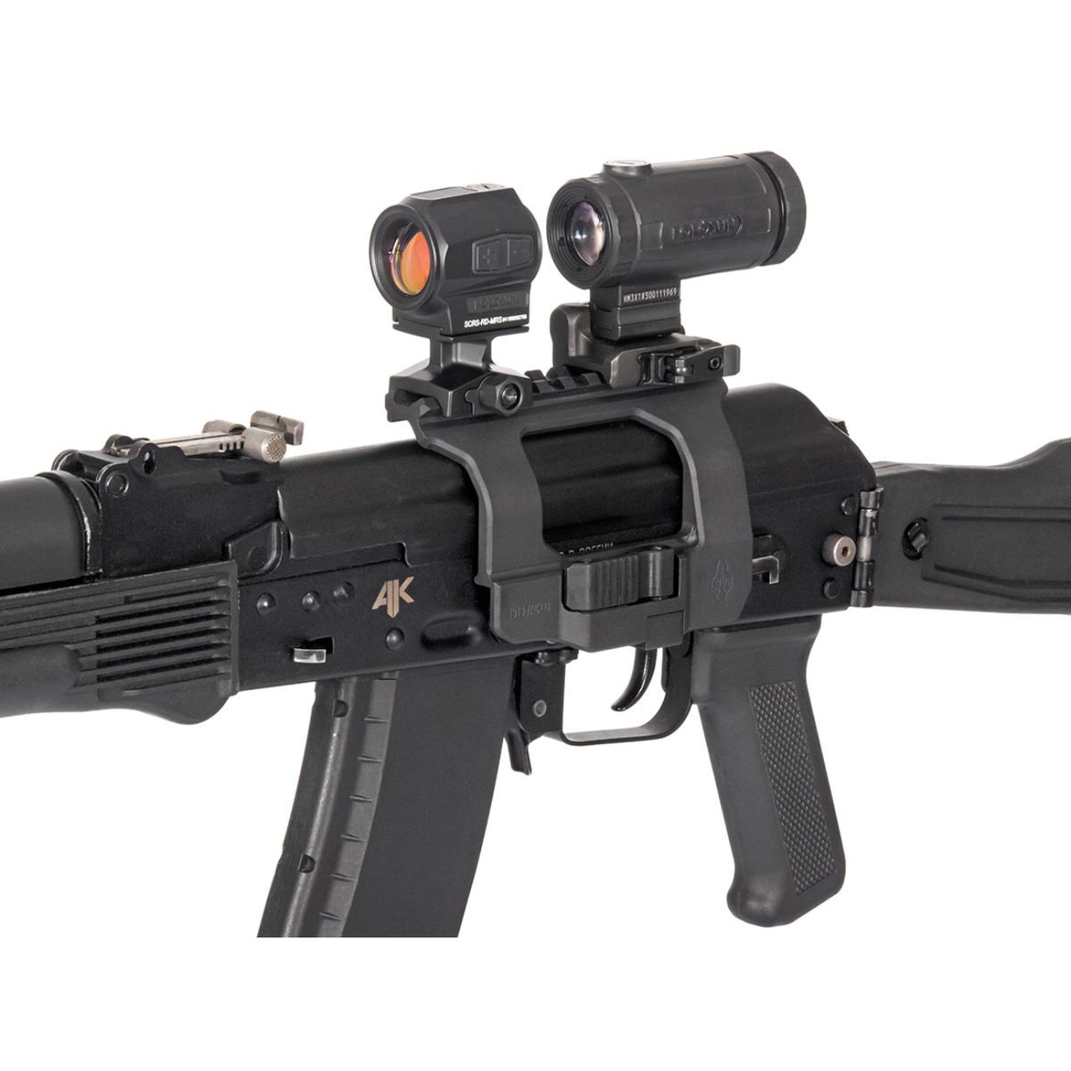 Кронштейн AK TAC боковой быстросъемный Picatinny/ACOG SAG