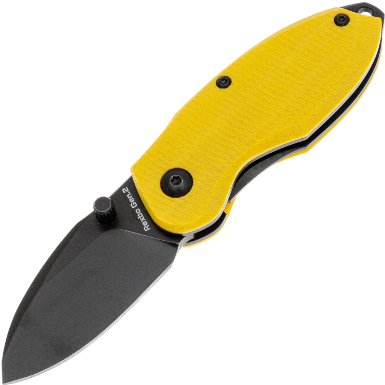 Складной нож Rexbo Gen.2 Blackwash D2 Yellow G10 Mr.Blade