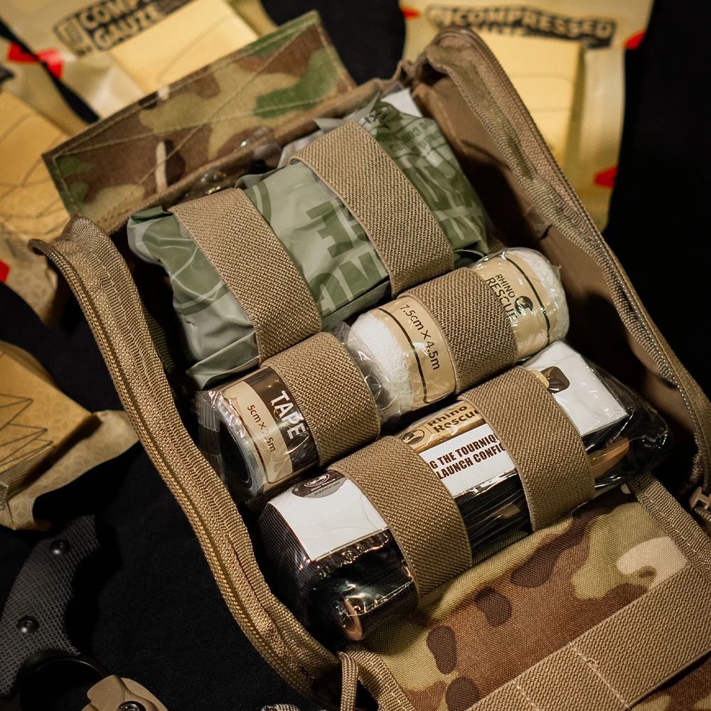 Медицинский подсумок IFAK c наполнением Rhino Rescue Tactical