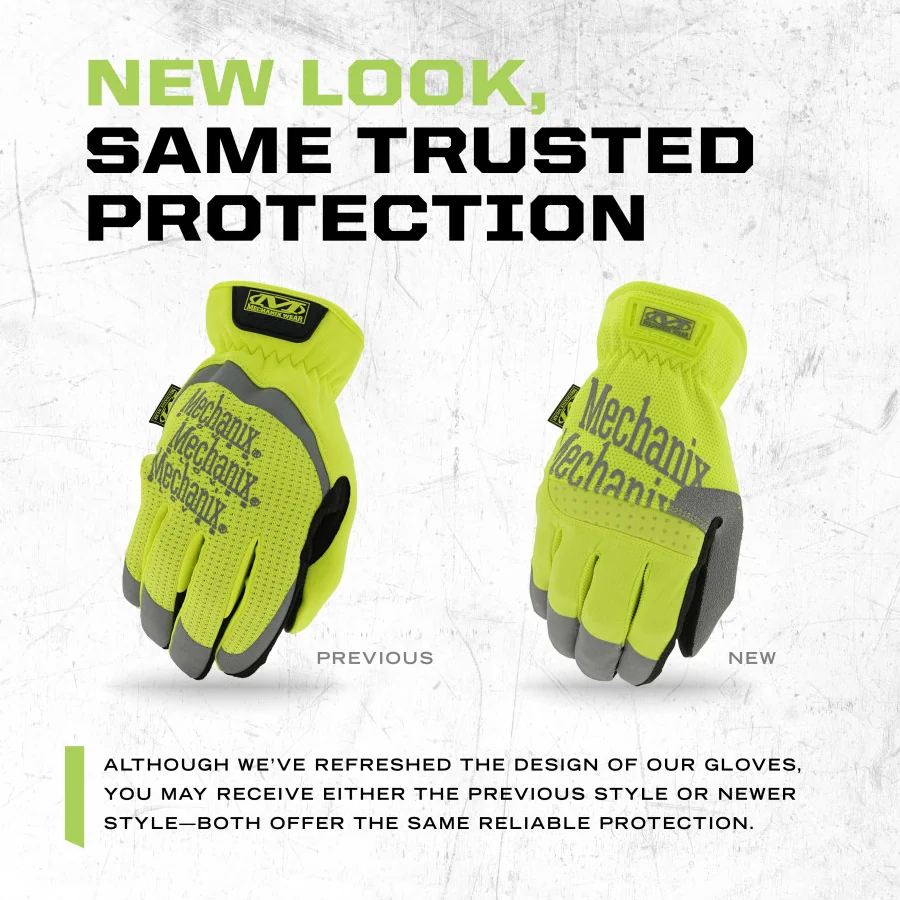 Перчатки High-Visibility Work Gloves Mechanix Wear