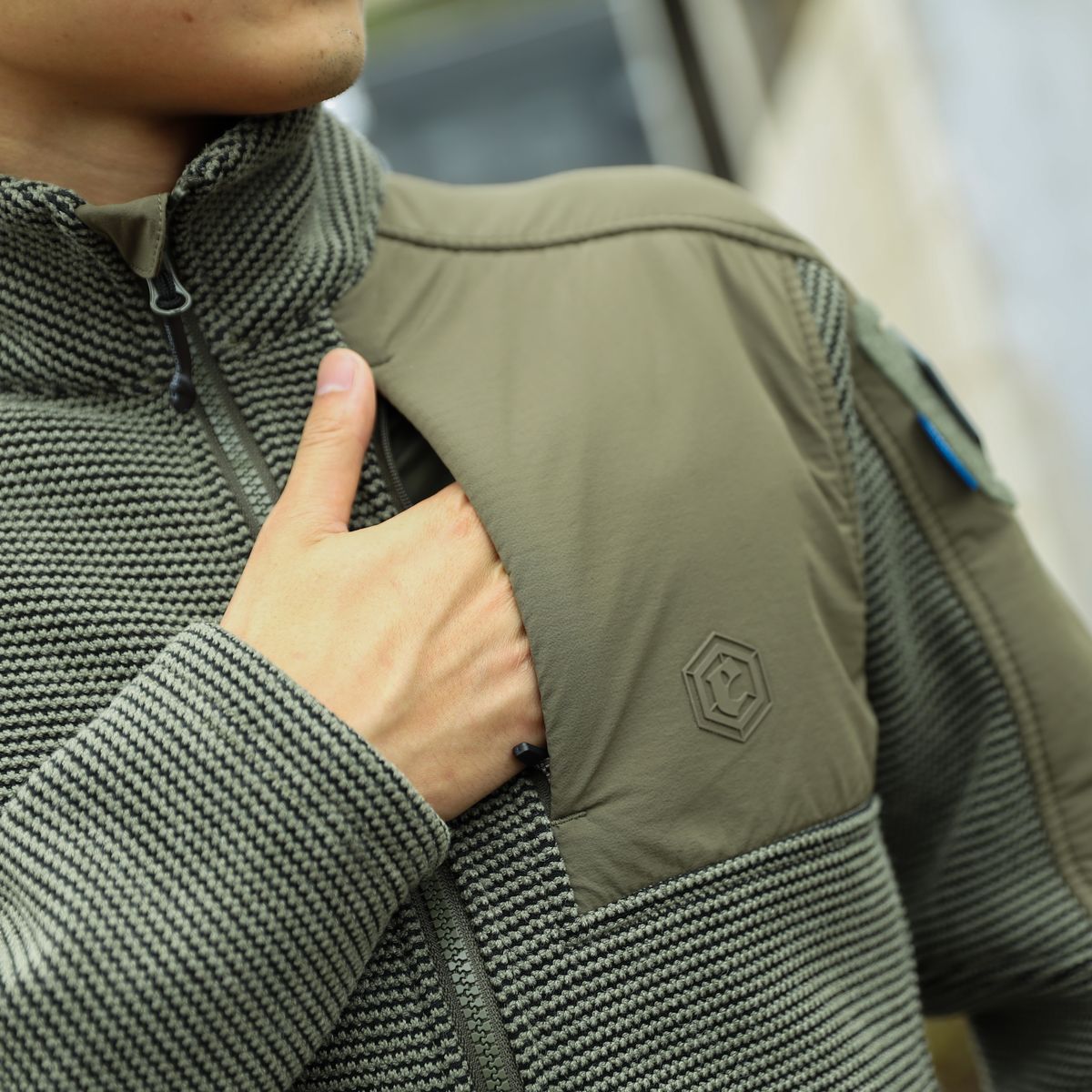 Куртка флисовая "Muntjac" Fleece EMB9593 Emerson blue label