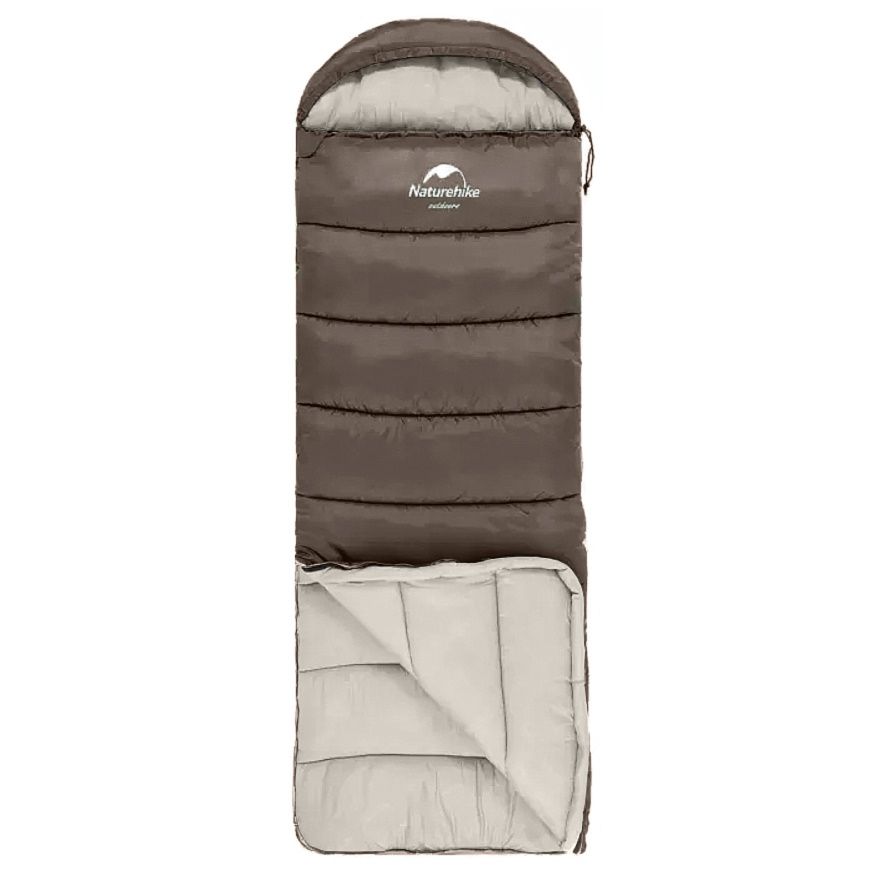 Мешок спальный NH20MSD07-U350S (ПРАВЫЙ) коричневый Naturehike