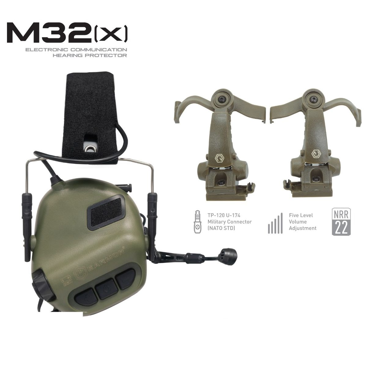 Активные наушники M32(X) MOD4 Earmor