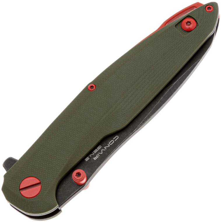 Складной нож Convair Gen.2 Blackwash D2 Olive G10 Mandalorian LE Mr.Blade