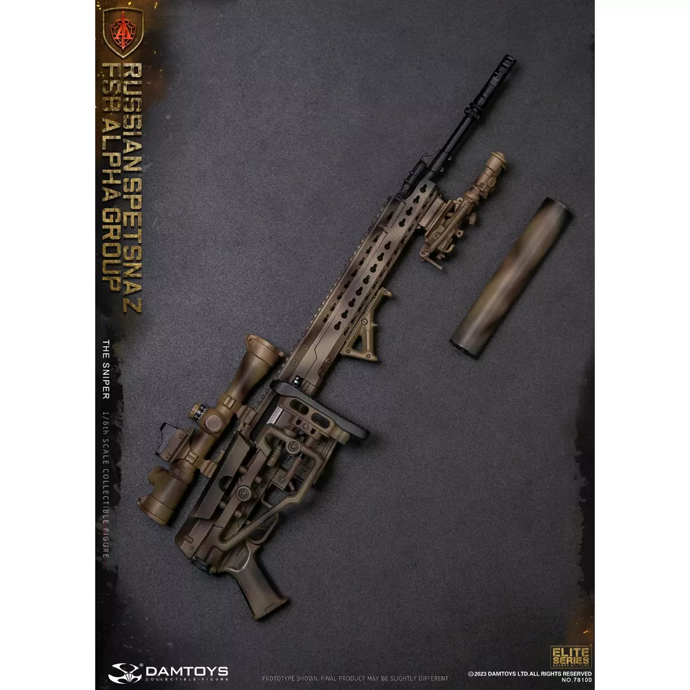 Коллекционная фигурка - 1/6 78100 - RUSSIAN SPETSNAZ FSB ALPHA GROUP SNIPER DAMTOYS