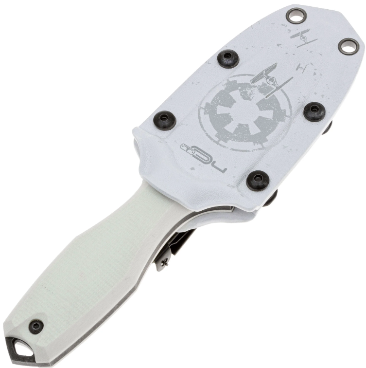 Нож туристический Grave LE Stormtroope blackwash сталь AUS-10, White G10 N.C.Custom
