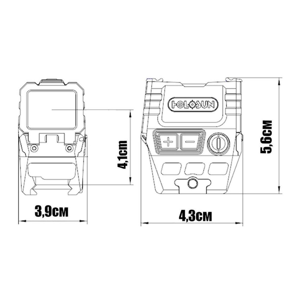 Коллиматор AEMS солн.бат. AEMS 221301 Holosun