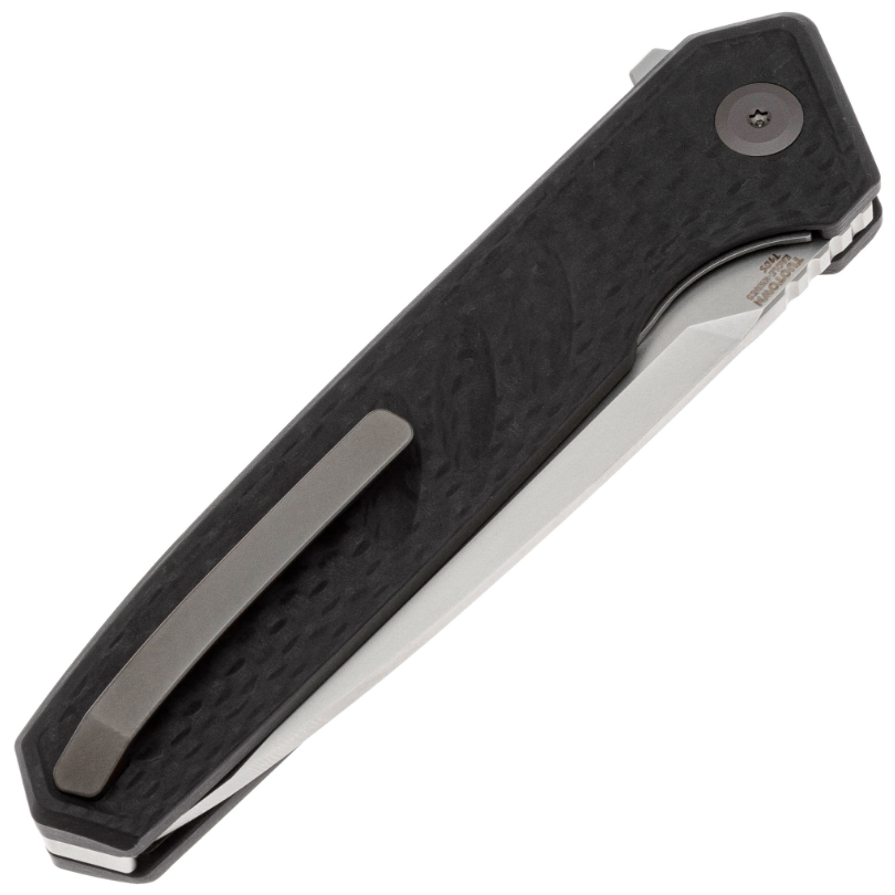 Складной нож Hrebet сталь T10S, рукоять G10/Carbon Fiber TuoTown