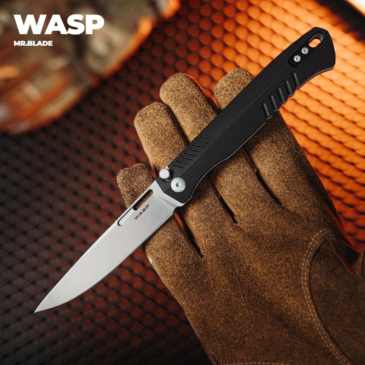 Складной нож Wasp сталь D2 SW, рукоять G10 black Mr.Blade