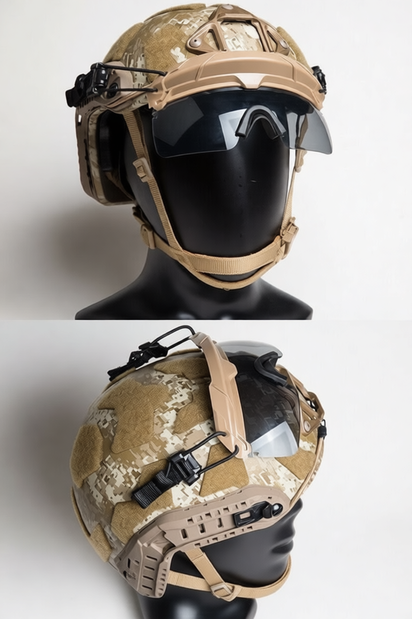 Очки защитные для крепления на шлем GRAY TB1333 FMA