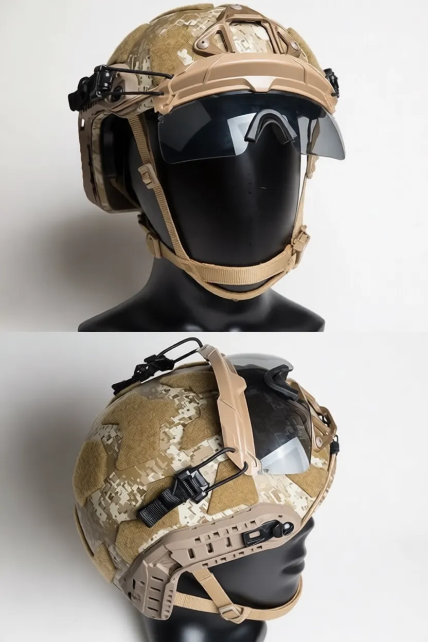 Очки защитные для крепления на шлем GRAY TB1333 FMA