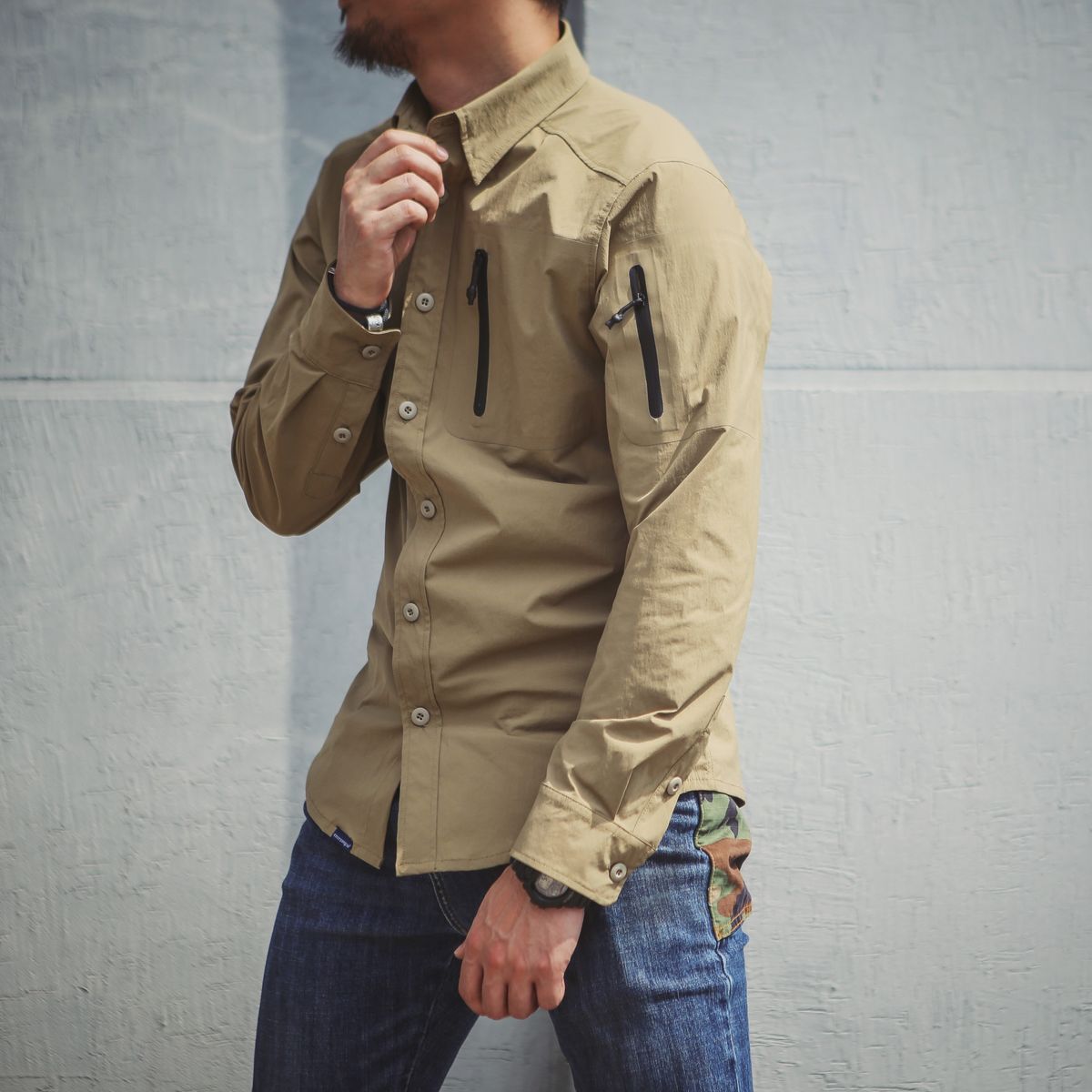 Тактическая рубашка ZIP Triple Tech Tac-Shirt EMB9381 Emerson blue label