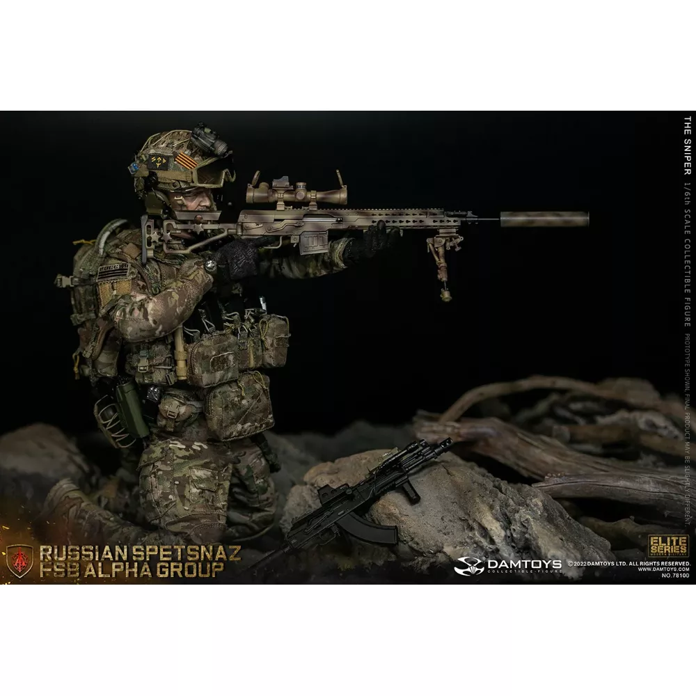 Коллекционная фигурка - 1/6 78100 - RUSSIAN SPETSNAZ FSB ALPHA GROUP SNIPER DAMTOYS