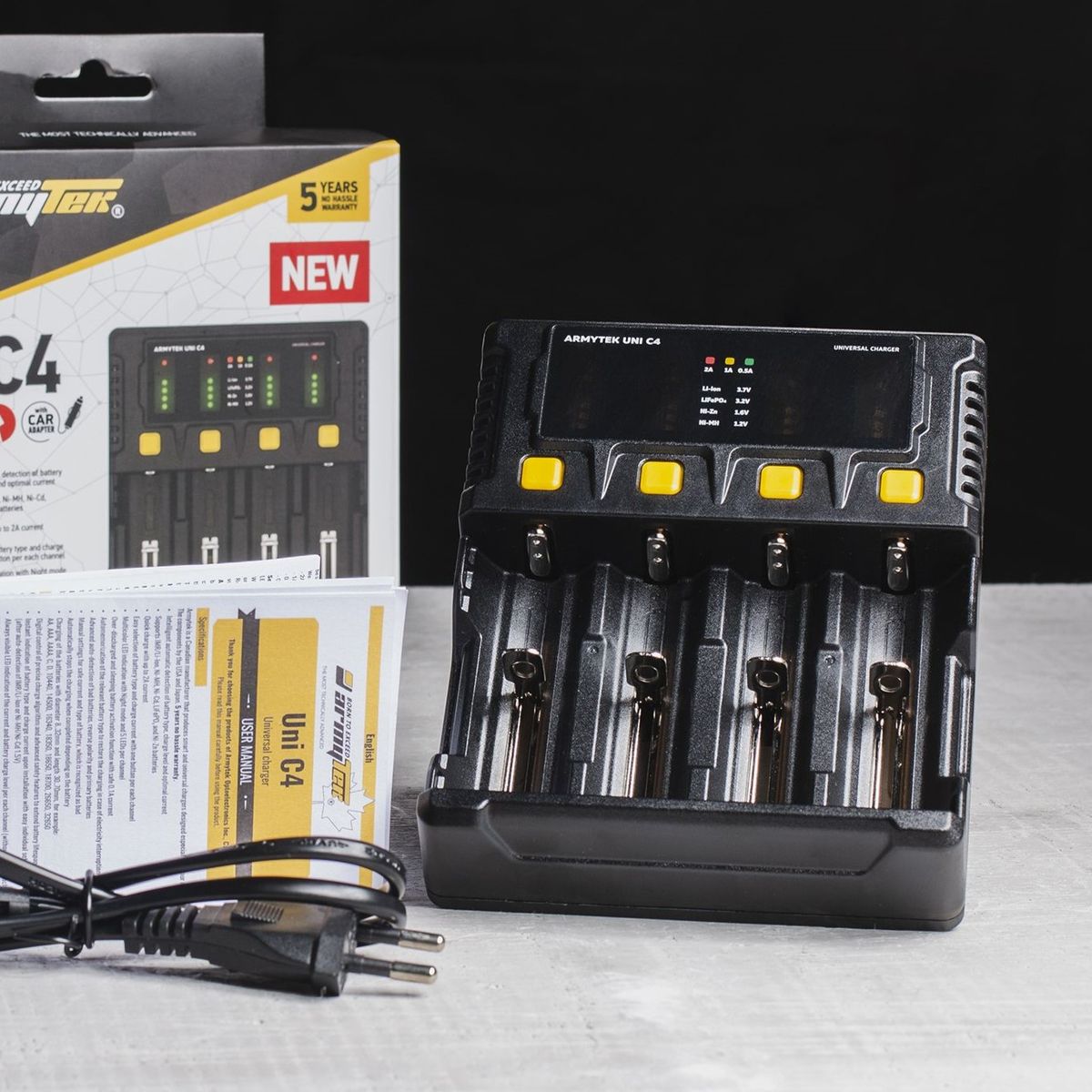 Зарядное устройство Uni C4 Plug Type C Armytek