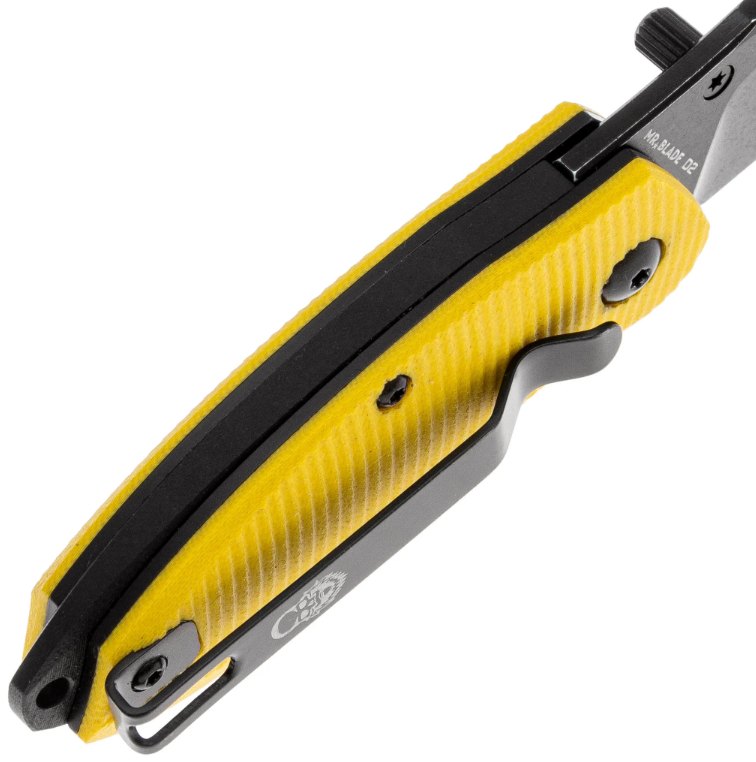 Складной нож Rexbo Gen.2 Blackwash D2 Yellow G10 Mr.Blade