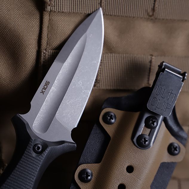 Нож туристический Grave SW AUS-10, рукоять Black G10 N.C.Custom