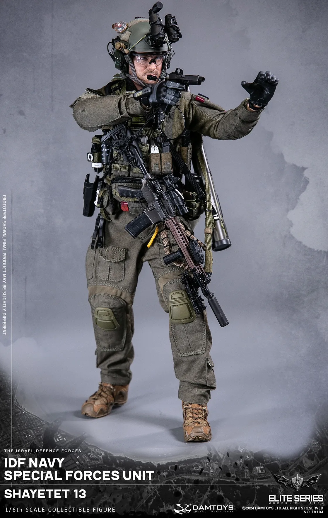 Коллекционная фигурка - 1/6 78104 - IDF Navy special forces unit Shayetet DAMTOYS