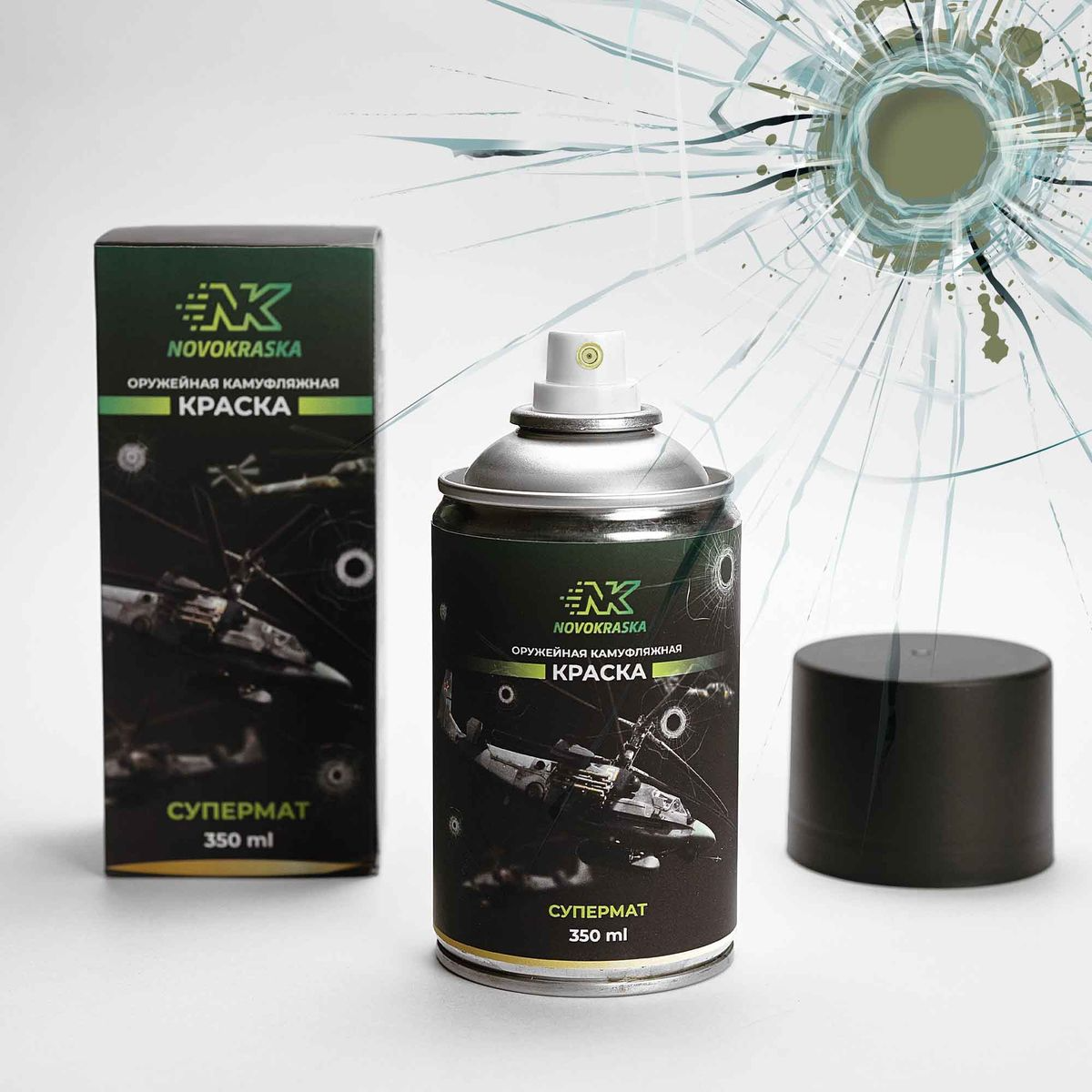Краска, серия СУПЕРМАТ, 350 мл (Тан) NK Novokraska