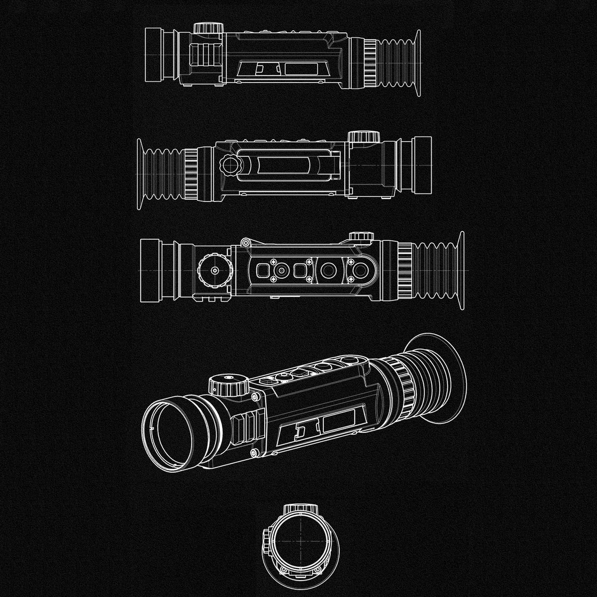 Тепловизионный прицел Егерь (Комплект) Dedal-NV