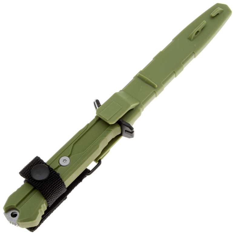 Тактический нож Leshiy stonewash сталь AUS-8, рукоять OD Green Elastron SW/OD Mr.Blade