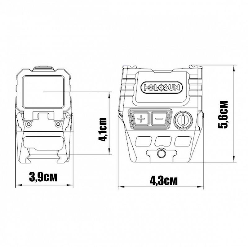 Коллиматор AEMS солн.бат. AEMS 211301 Holosun