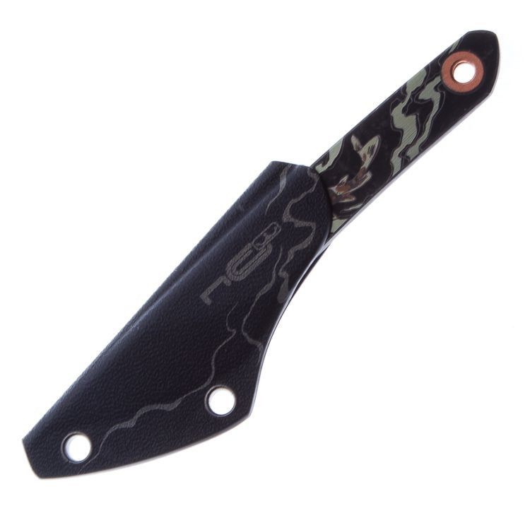 Нож киридаши KOI Black Stonewash сталь AUS-8 N.C.Custom