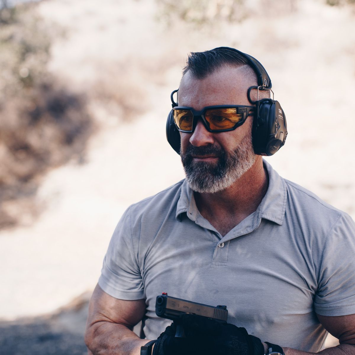 Очки защитные Vision Tactical Type-X Black Frame/Amber Lens VXF-30AF-PU Mechanix Wear