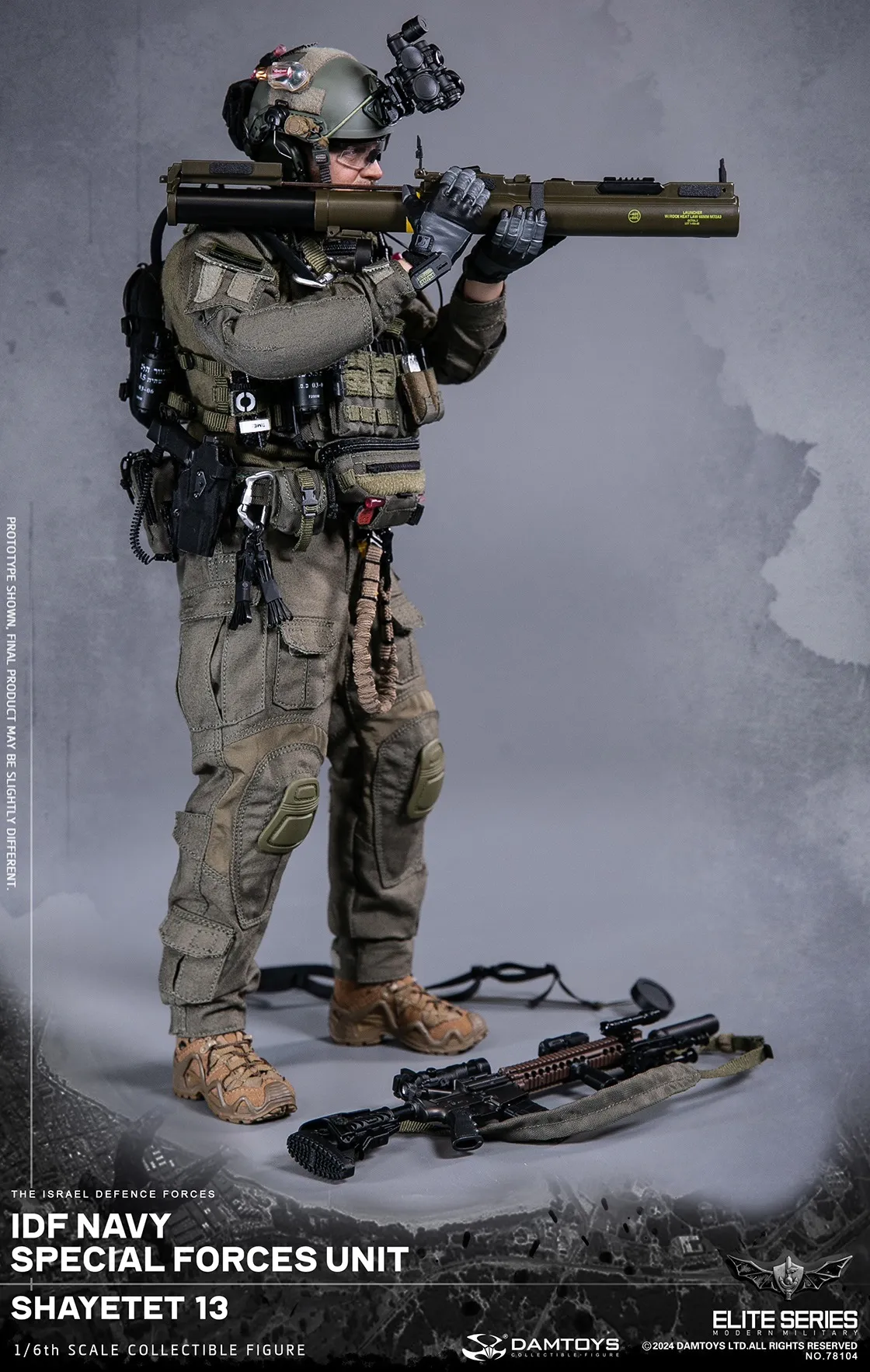 Коллекционная фигурка - 1/6 78104 - IDF Navy special forces unit Shayetet DAMTOYS
