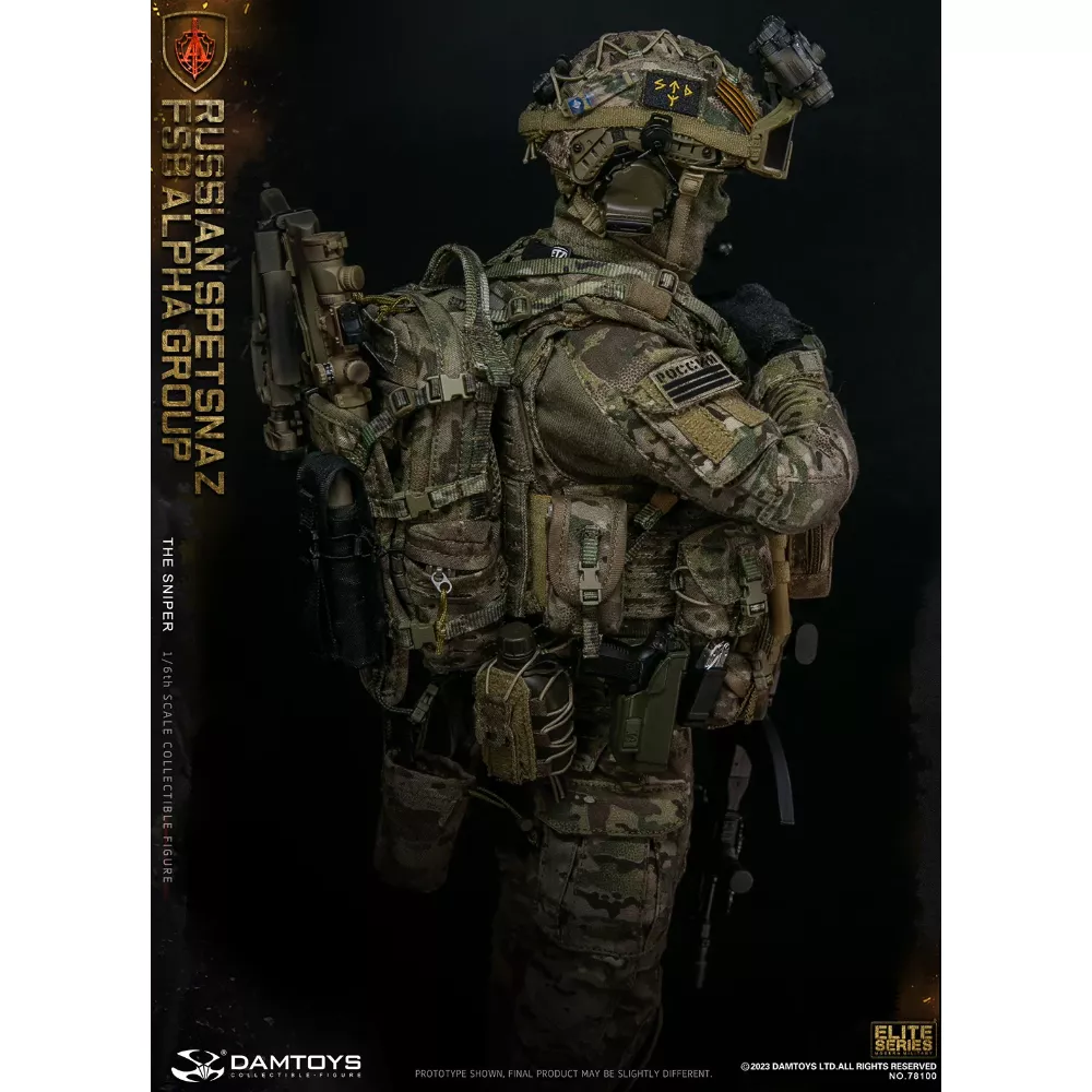 Коллекционная фигурка - 1/6 78100 - RUSSIAN SPETSNAZ FSB ALPHA GROUP SNIPER DAMTOYS