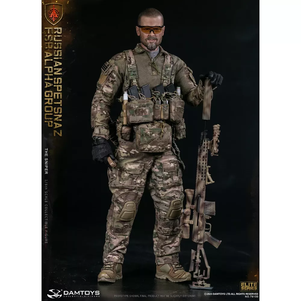 Коллекционная фигурка - 1/6 78100 - RUSSIAN SPETSNAZ FSB ALPHA GROUP SNIPER DAMTOYS