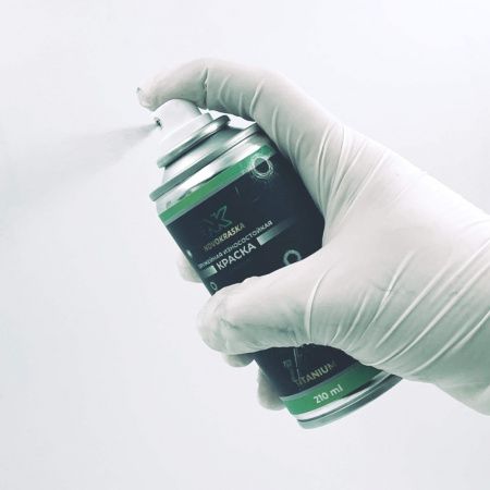 Краска износостойкая, серия Titanium, 350 мл (Армейский чёрный) NK Novokraska