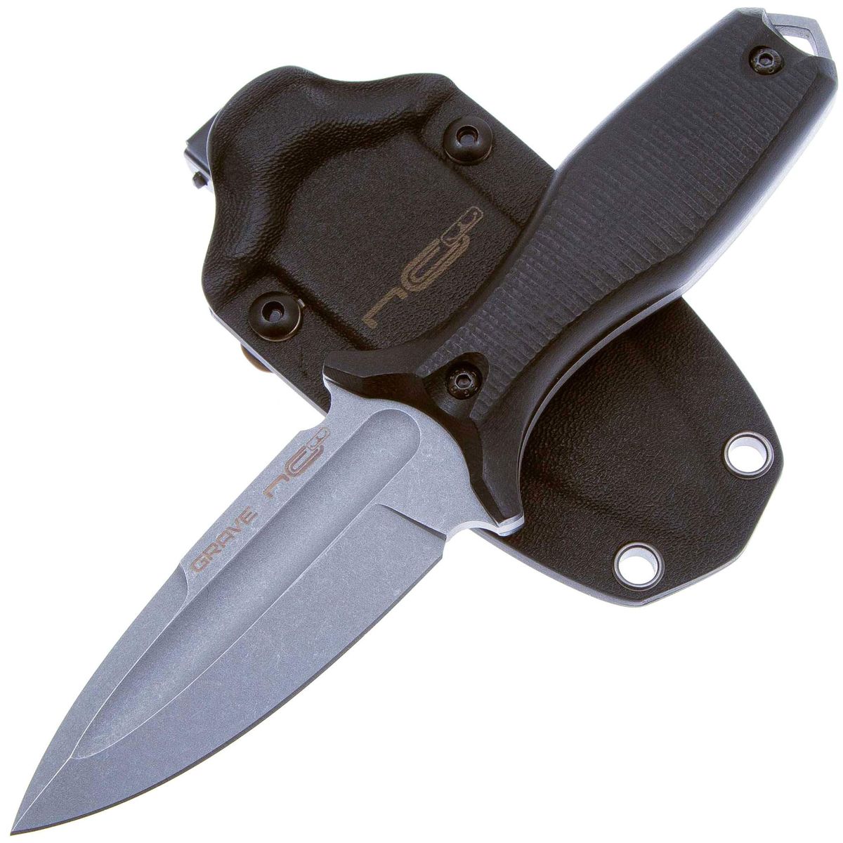 Нож туристический Grave SW AUS-10, рукоять Black G10 N.C.Custom