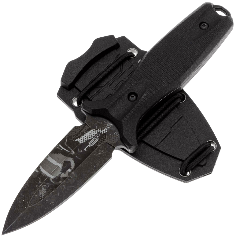 Нож Grave 2.0 LE Ghost blackwash сталь AUS-8, рукоять Black Elastron N.C.Custom